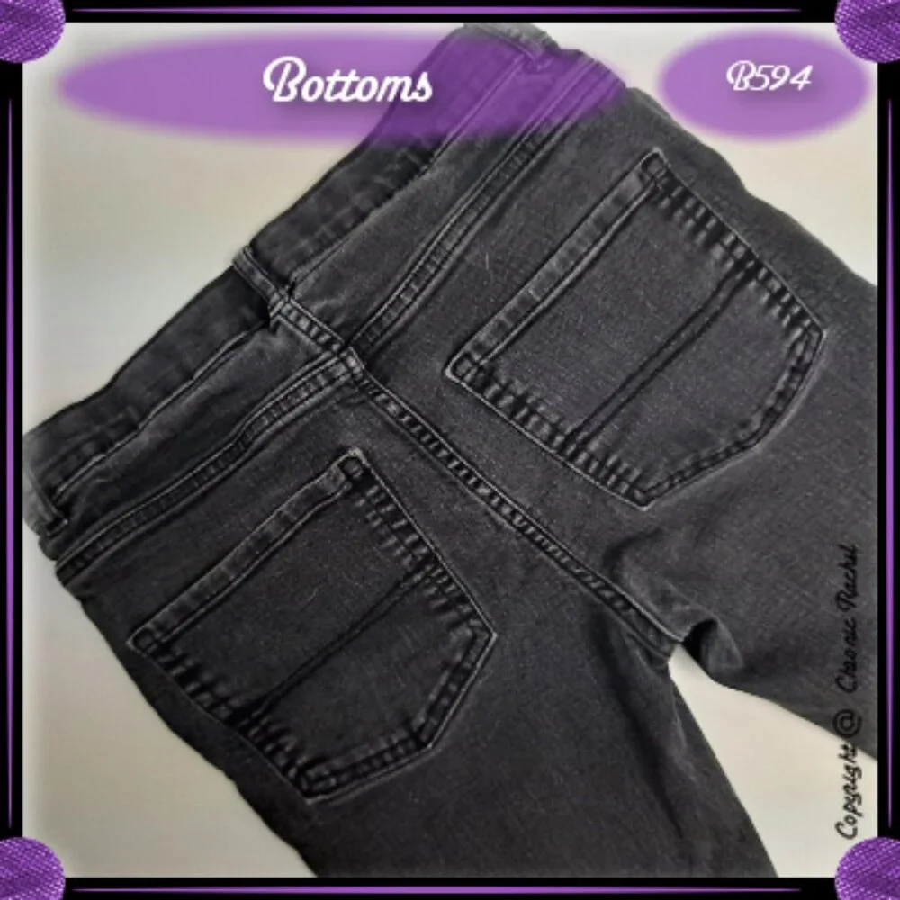 Dark Wash Adjustable-Waist Jeans